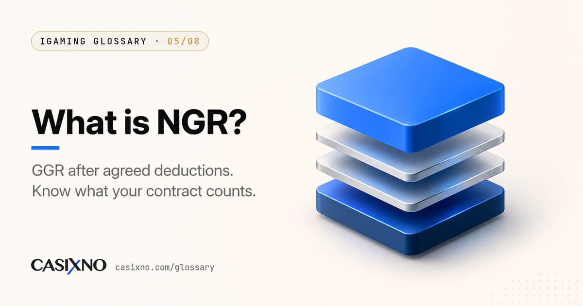 What is NGR? GGR after agreed deductions, as defined in the contract.